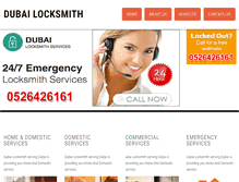 Tablet Screenshot of dubailocksmith.com